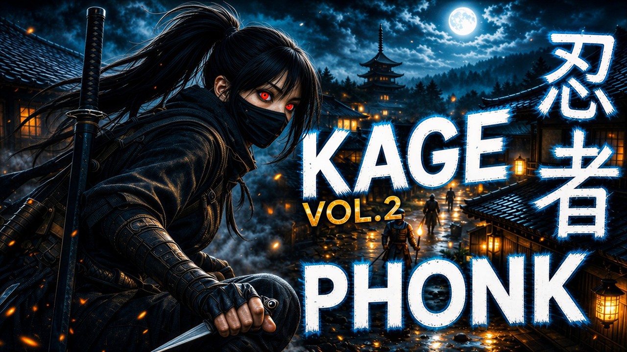 1 HOUR DARK KAGE PHONK Vol 2 | JAPANESE PHONK 🥷 BASS BOOSTED