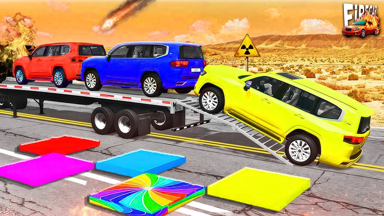 Massive Truck vs Speed Bumps – Heavy Impact Physics Crashes (BeamNG.Drive) 🛻