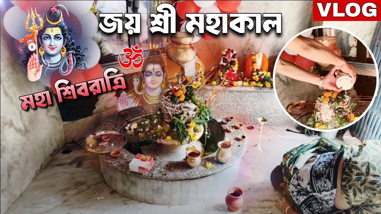  শিবরাত্রিতে মন্দিরে পূজা 🙏 | এক বন্ধুর সাথে Mahadev Darshan | Shivratri Vlog Bangla | 
