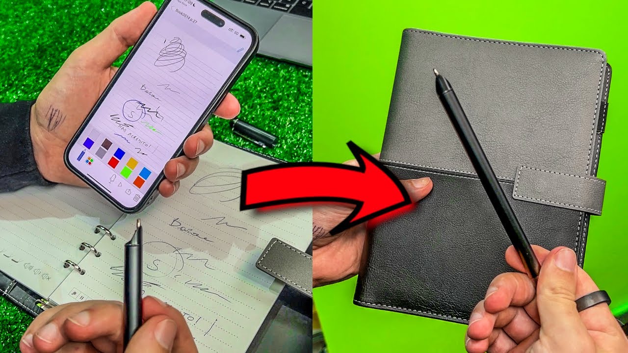 BRUXARIA!! Esse caderno m&aacute;gico reproduz as anota&ccedil;&otilde;es no celular! 📖🪄😱