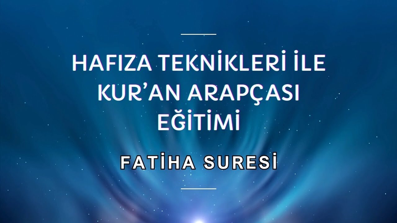 Fatiha Suresi - Kırık Meal Tahkik Dersi - Sinan YILMAZ