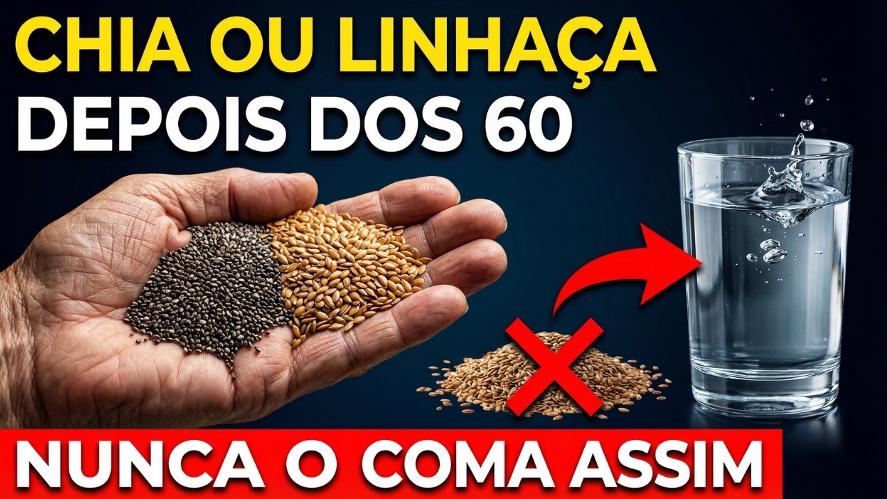 O que acontece se você comer chia ou linhaça diariamente depois dos 60 anos? Médica Explica.
