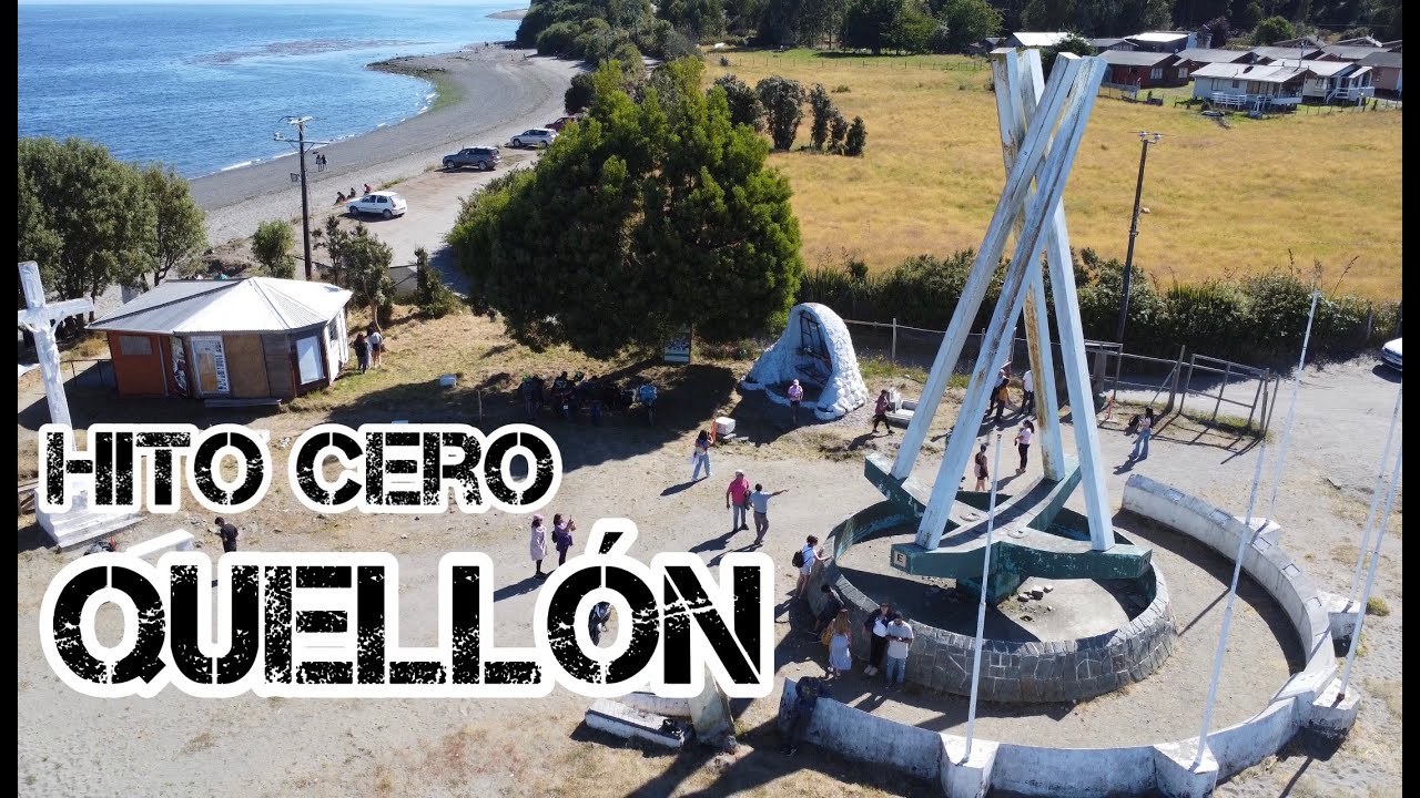 QUELL&Oacute;N y el famoso hito cero, fin de la ruta panamericana #chilo&eacute; #chile #quellon #ruta5