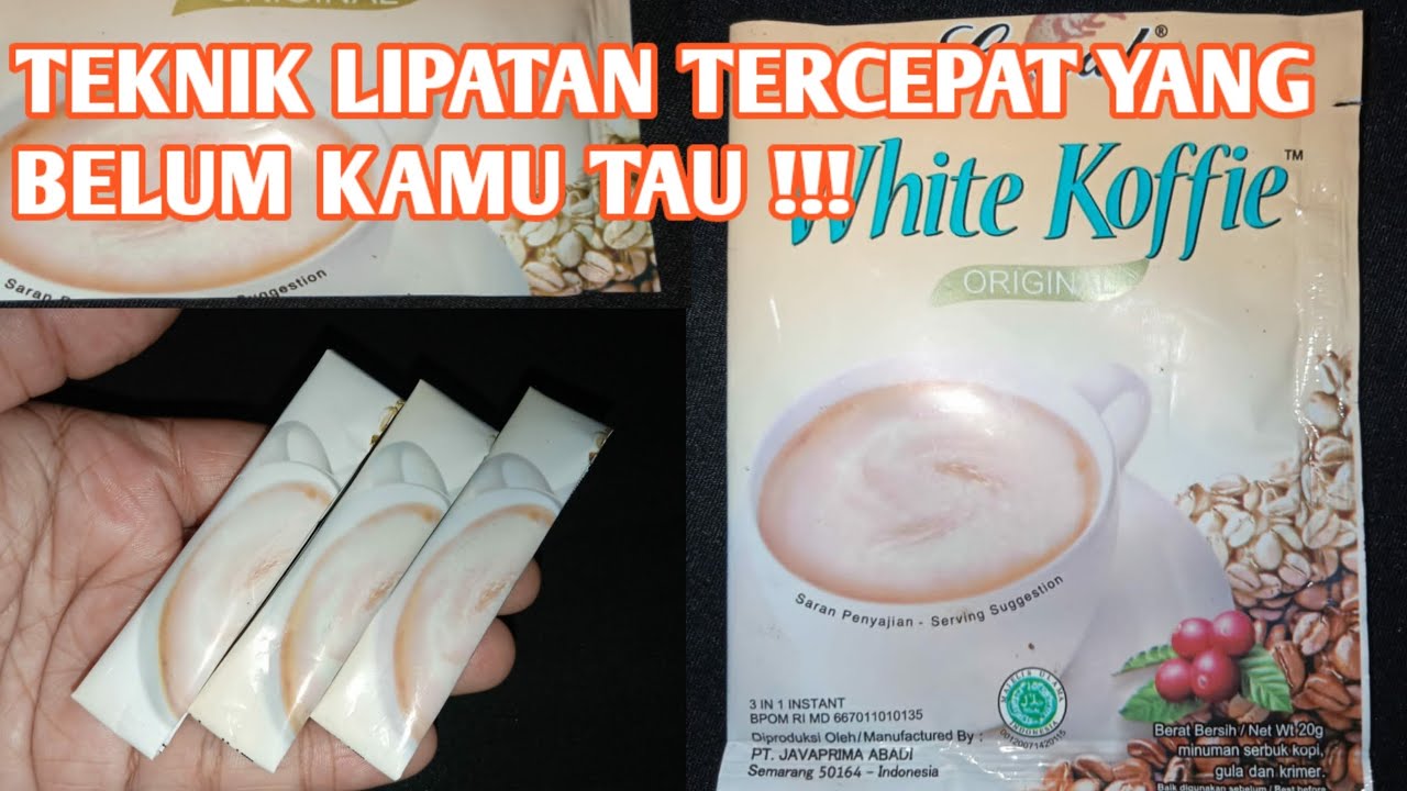 Teknik cepat membuat lipatan anyaman yang baik dan benar dari bungkus kopi - EDUKASI KERAJINAN