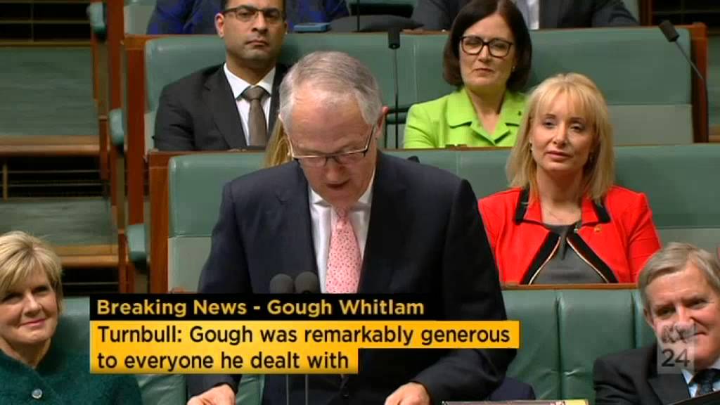 Turnbull remembers 'a big man with big ideas for a big country'