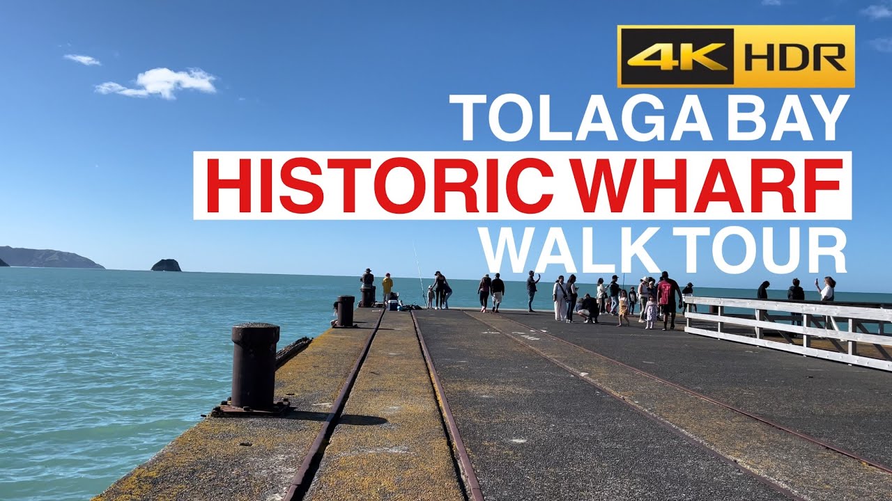 Tolaga Bay Historic Wharf Walking Tour New Zealand 4K