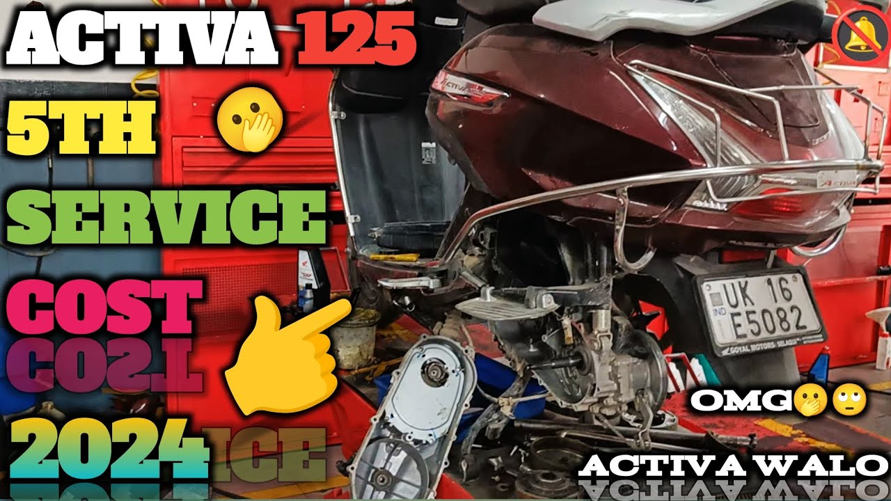 Honda activa 125 bs6 5th service cost 2023 2024 model