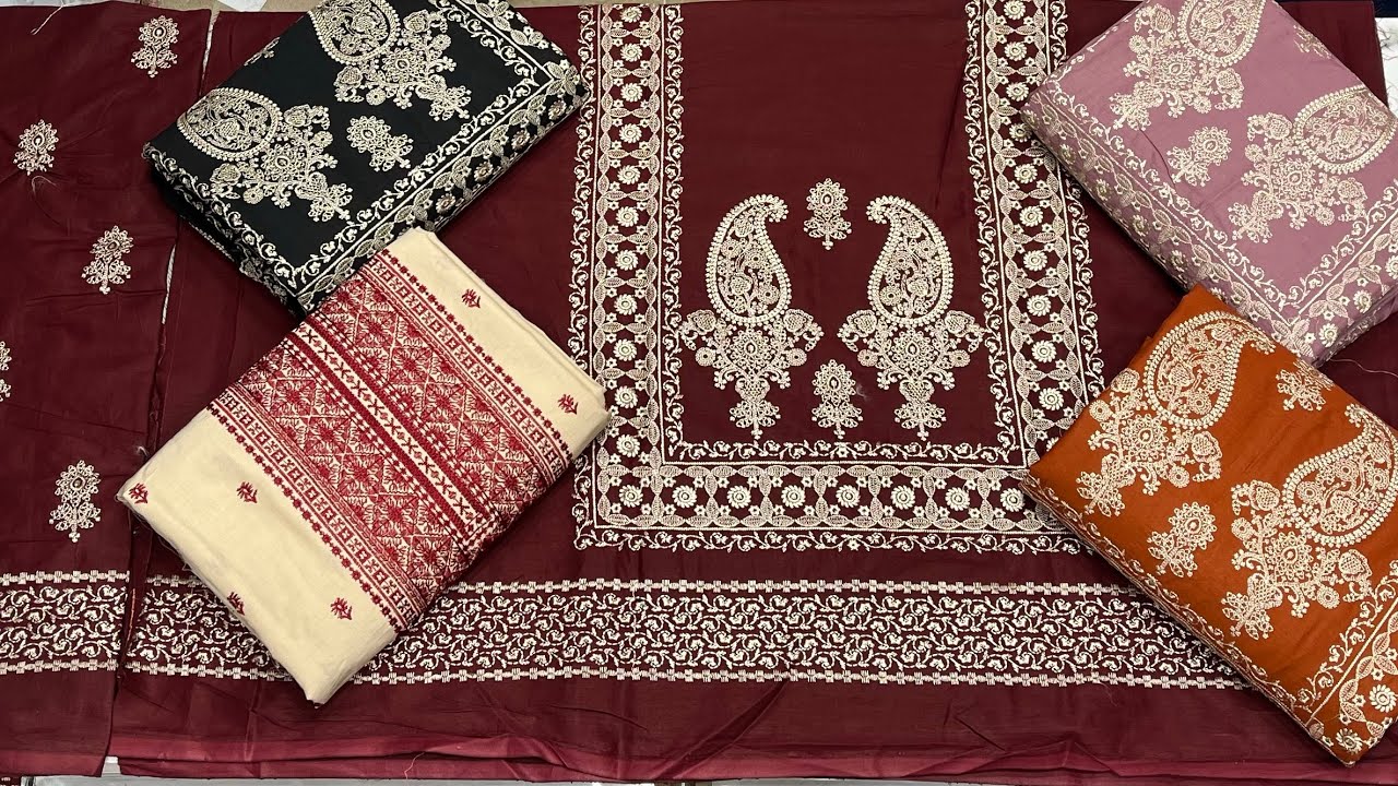 💖Luxury designEmbroidered Lawn 3 piece 💖