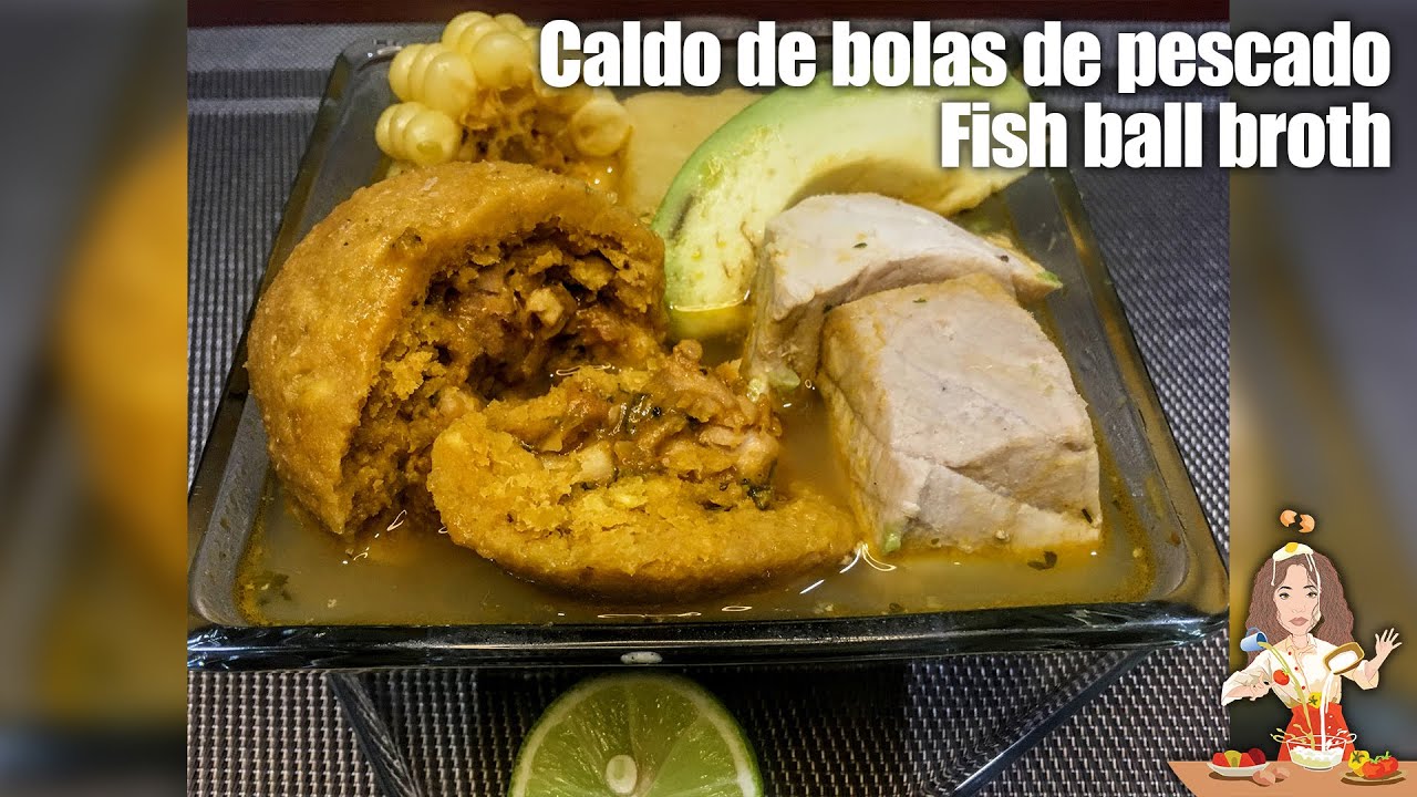 CALDO DE BOLAS DE PESCADO🐟🇪🇨  // Fish ball broth