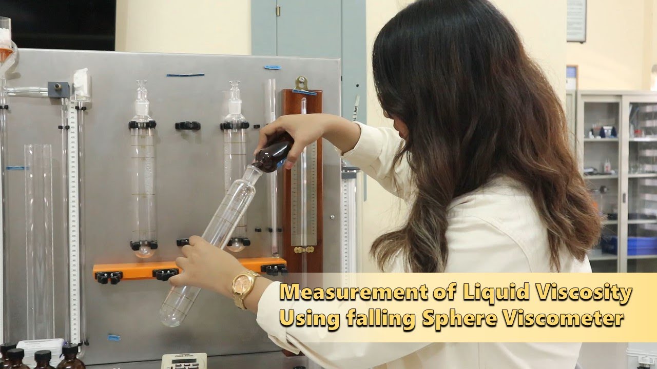 Measurement of Liquid Viscosity using falling sphere viscometer