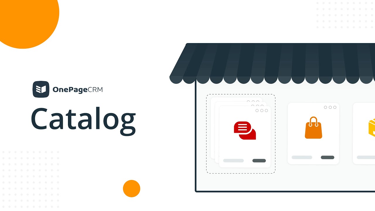 Organize products and services in your CRM | OnePageCRM Catalog