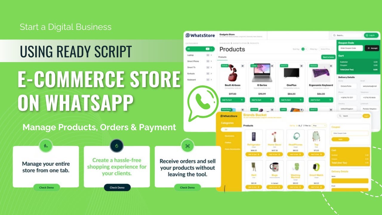 eCommerce Store on WhatsApp - SaaS | Start Selling on WhatsApp  | Online WhatsApp Store Builder