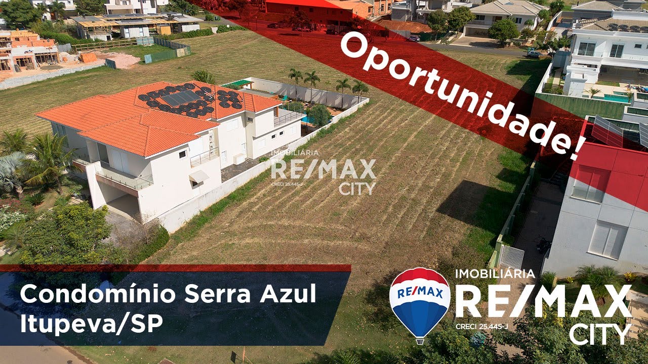 #690801041-74 | Terreno à venda, 1.216 m² / Condomínio Serra Azul, Itupeva/SP - REMAX CITY