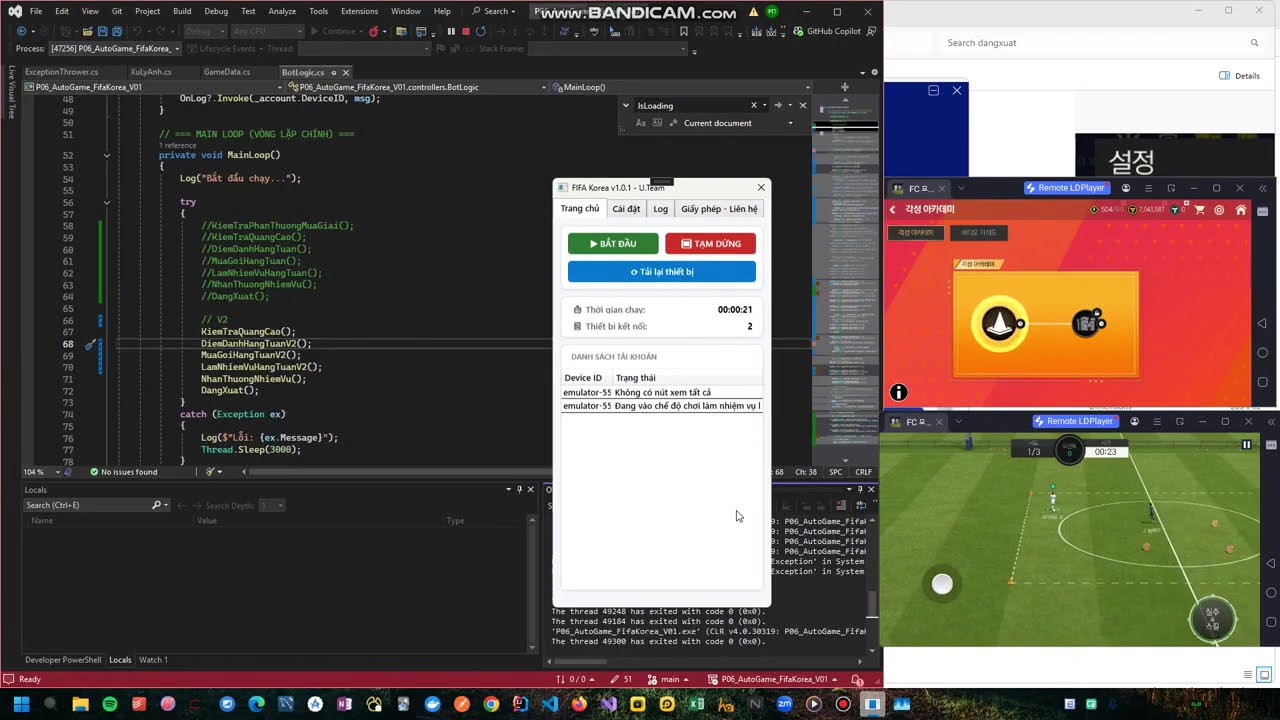 Tool 06 - Auto FIFA Hàn (FC Mobile Korea). (Version 1.0.2)