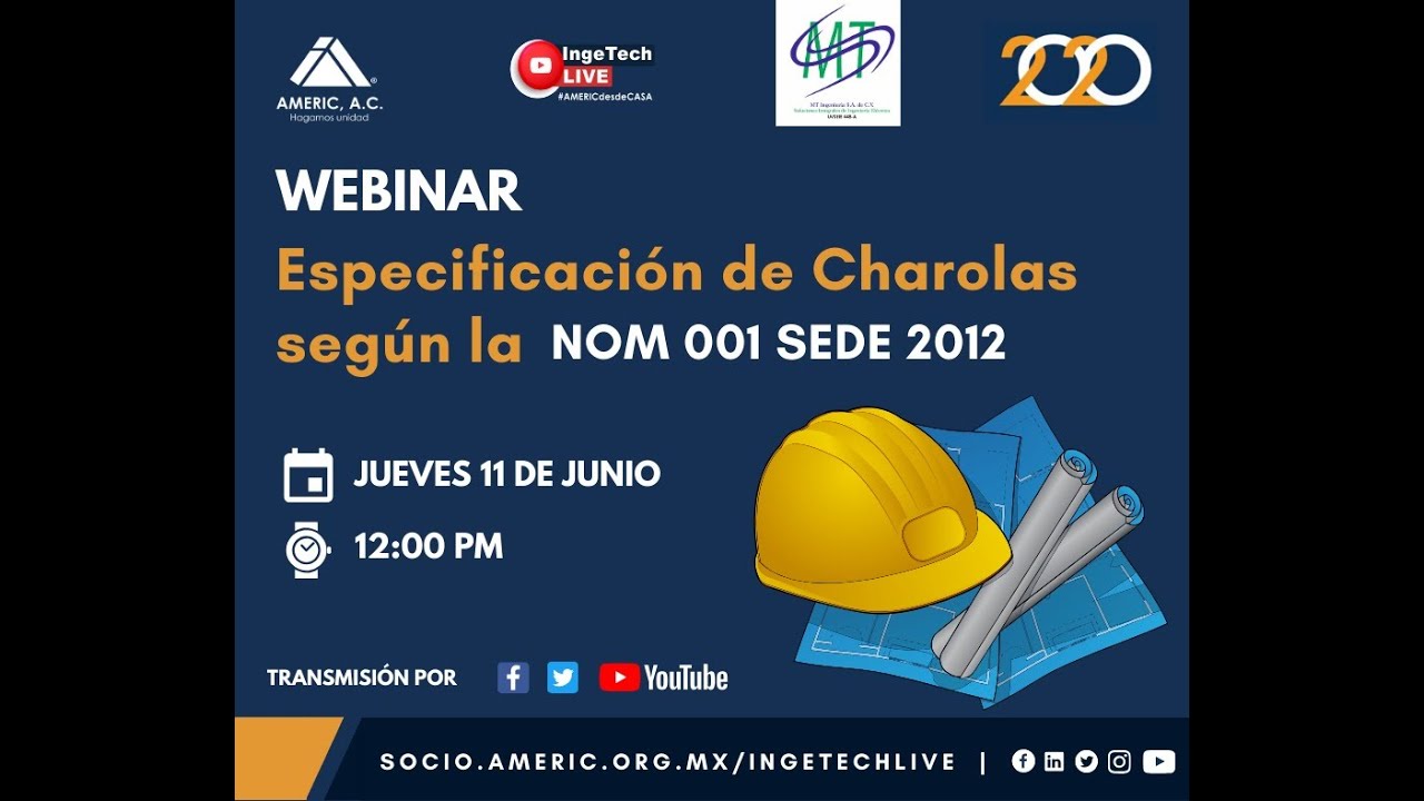 Especificación de Charolas con base en la NOM 001 SEDE 2012