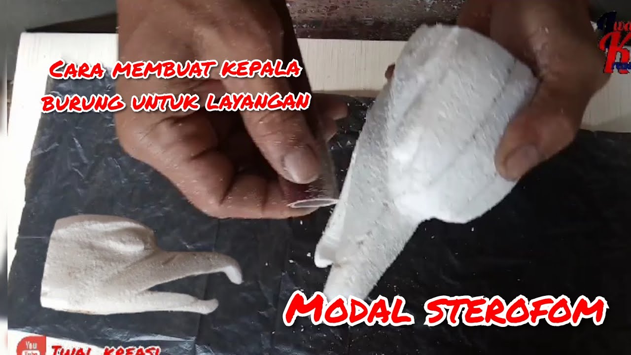 Tutorial mudah membuat kepala burung elang untuk layangan