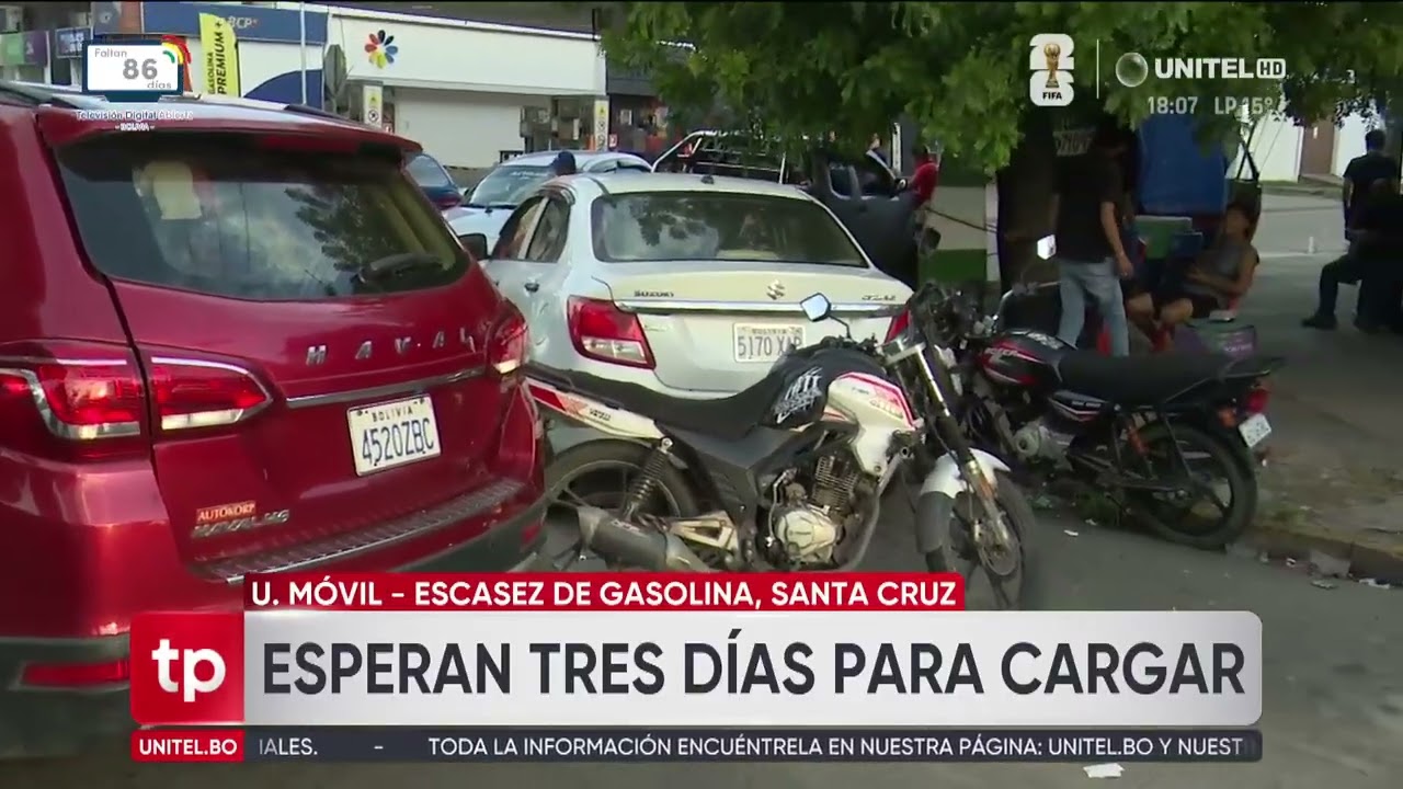 ​Activan bloqueo en la avenida que conecta a Santa Cruz con Cotoca