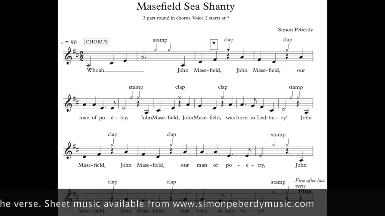 Masefield Shanty (Community Shanty by Simon Peberdy)