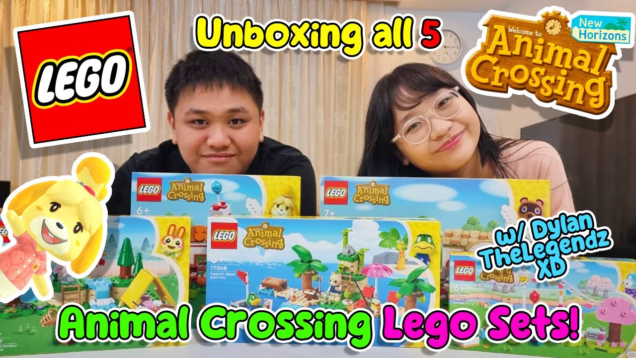 Распаковка всех 5 наборов Lego Animal Crossing! — с @DTLegendz ₊‧°𐐪♡𐑂°‧₊