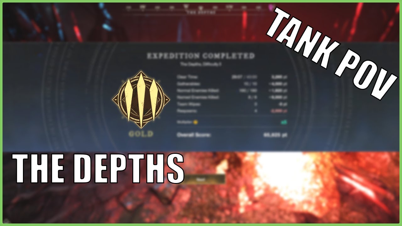 ⚔️New World The Depths M3 GOLD | Tank POV [FIRE]⚔️ WEEK:48
