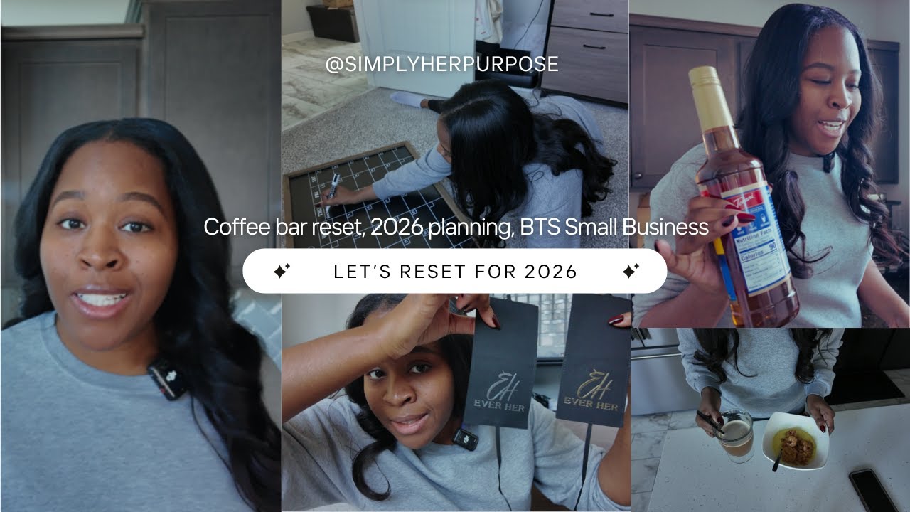 First Vlog of 2026 | Coffee Bar Reset, Small Business BTS & January Planning