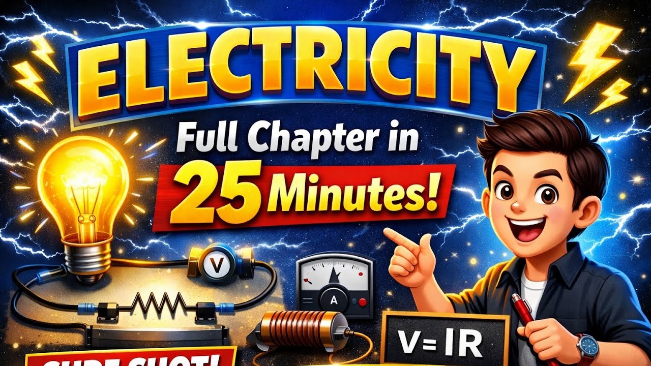 Electricity in 30 Minutes ⚡ | SSLC Science Full Chapter Revision | Karnataka Board 2026
