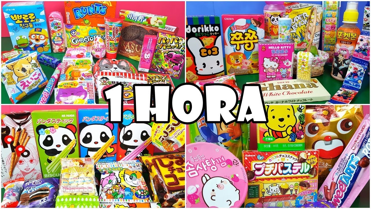 1 HORA Experimentando Cheetos De CHOCOLATE, Torta OREO e MILKA, Chocolate De SORVETE e Hello Kitty