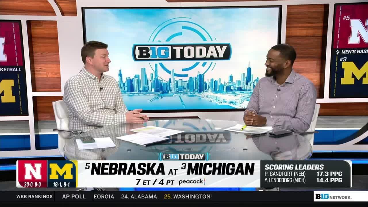 Preview TOP 5 Matchup in Ann Arbor TONIGHT | Nebraska at Michigan | Big Ten Men's Basketball