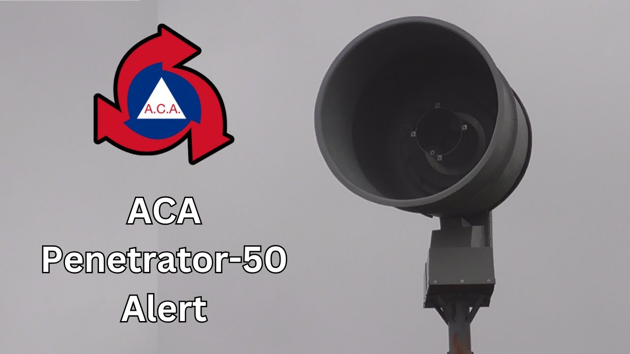 ACA P-50, Bristol, WI, Alert, Siren Test