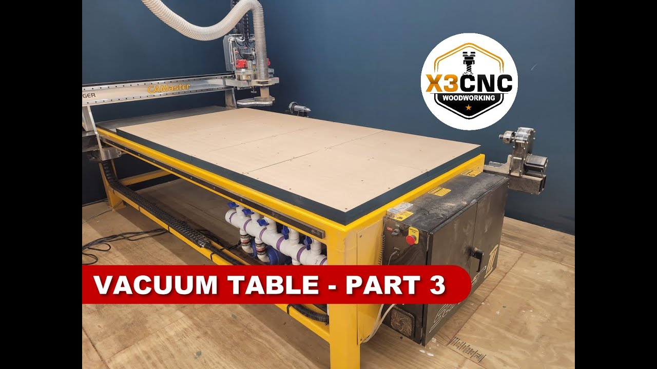 CNC Router Vacuum Table - Part 3 - Zoned Spoil Board