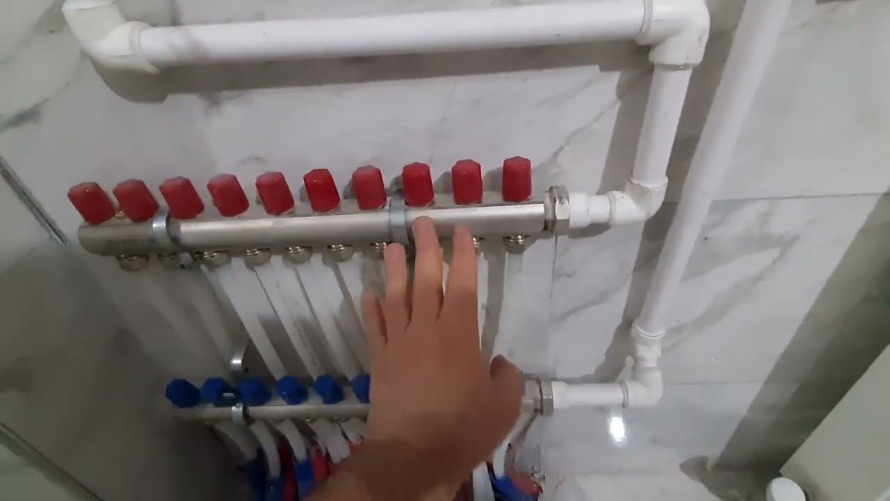 Kilifli Boru Tesisatı Kollektor ve Kombi bağlantısı.