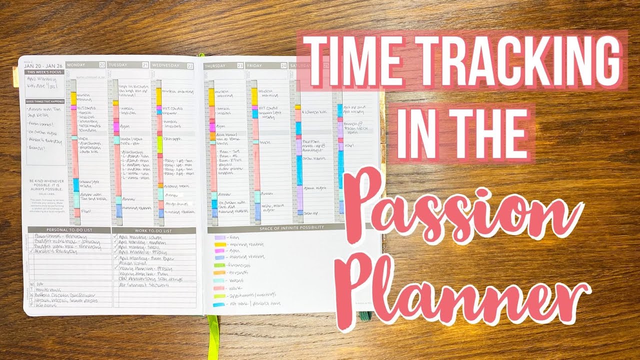 Time Tracking in the Passion Planner
