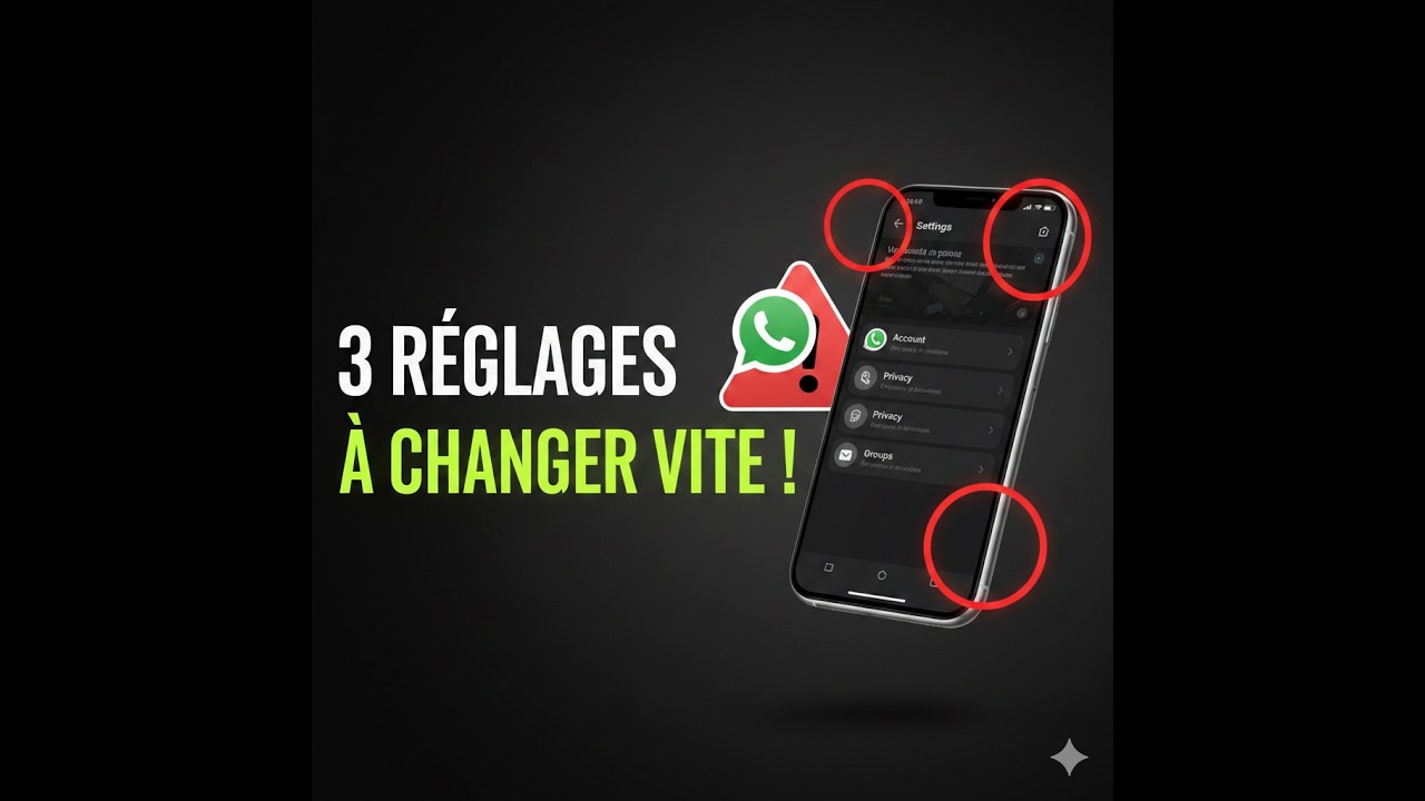 3 Réglages à modifier vite sur WhatsApp pour résoudre une faille de sécurité trés dangereuse.