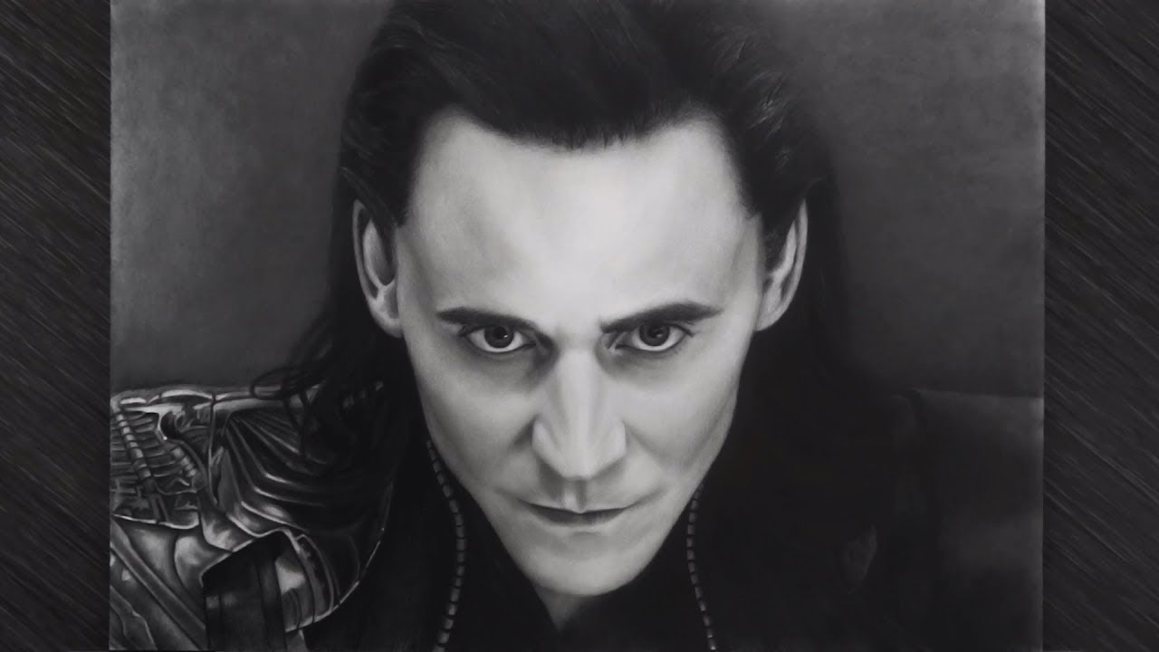 Drawing Loki - Tom Hiddleston / Рисуем Бога Локи - Том Хиддлстон