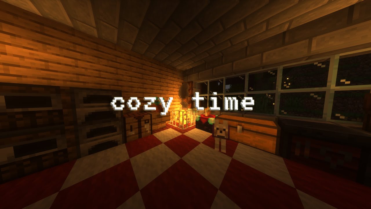 Minecraft Cozy  And Relax Music And Rain Ambience For 1 Hour