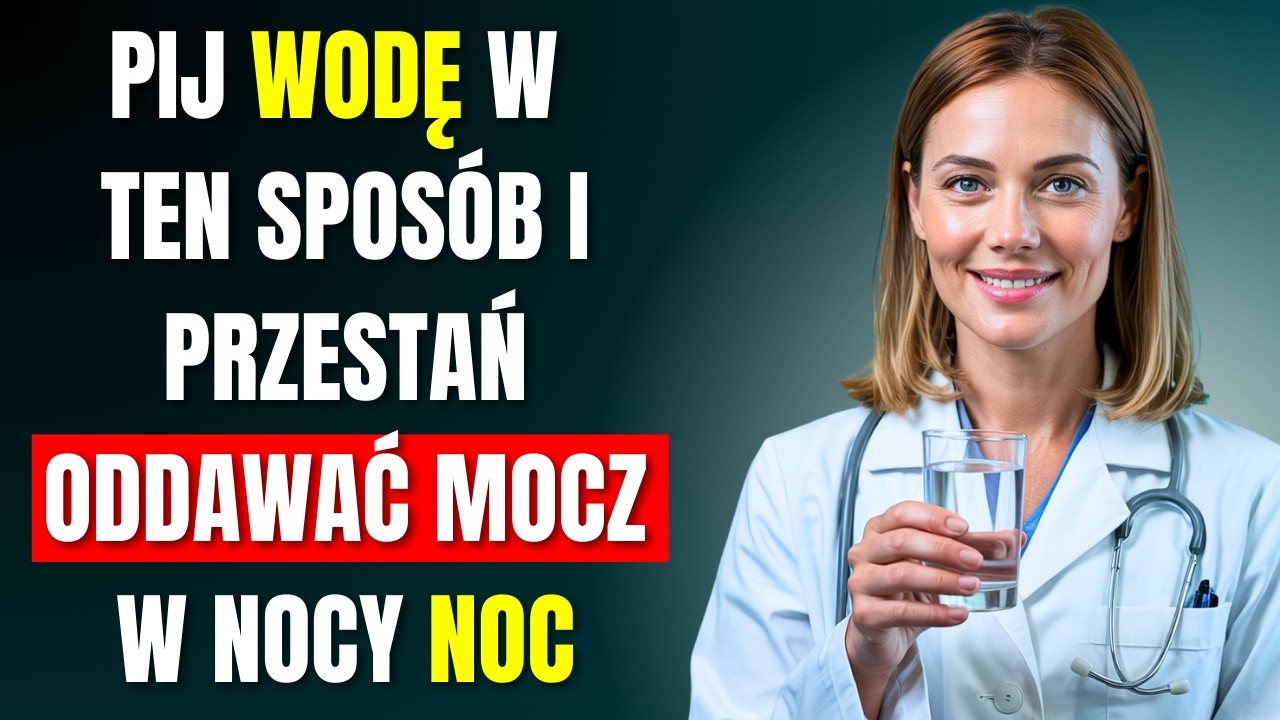 Urolog ujawnia: pij wodę tak, by nie budzić się w nocy