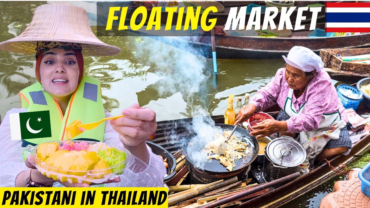 THIS FLOATING MARKET IN THAILAND SURPRISED US THE MOST! PAKISTANI IN THAILAND S5 E6 IMMY TANI