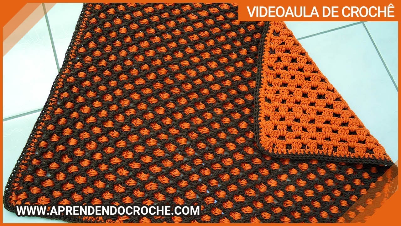 Tapete de Crochê Dupla Face - Aprendendo Crochê