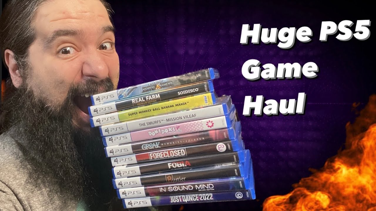 Unpacking my PS5 Game Haul: A Gamestop Shopping Spree!