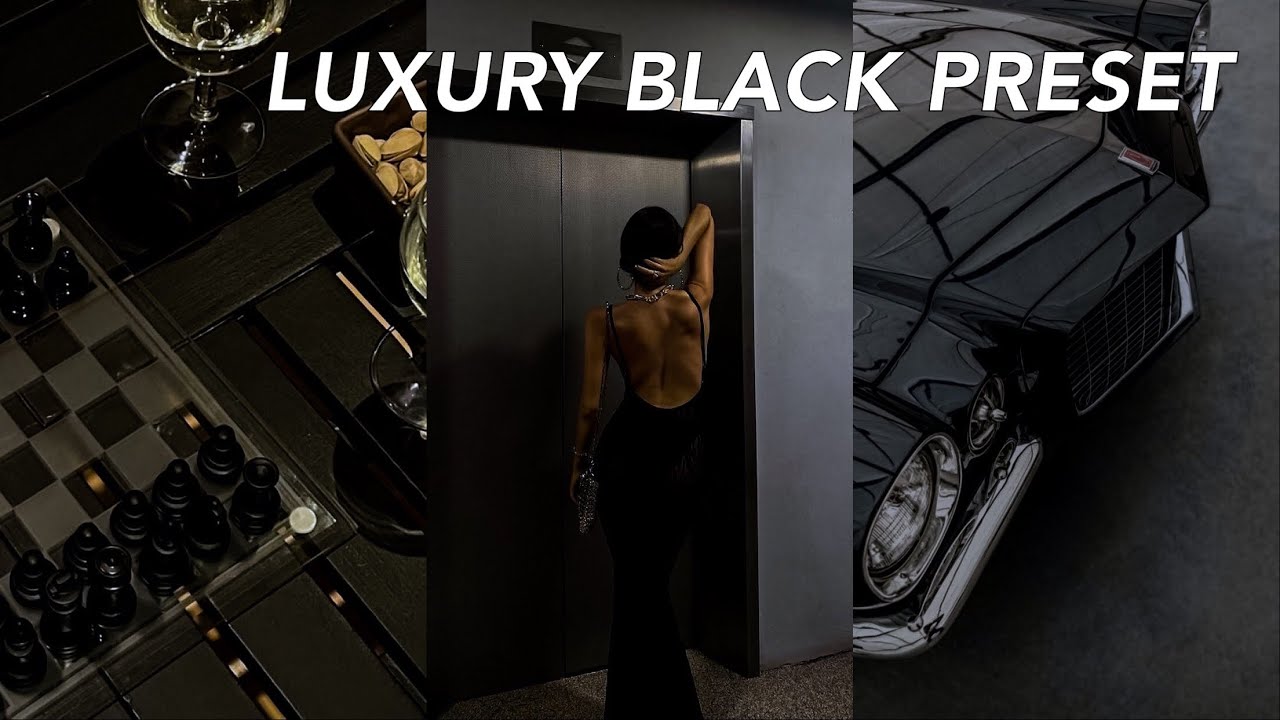 Luxury Black Preset | Edit Photo Lightroom 