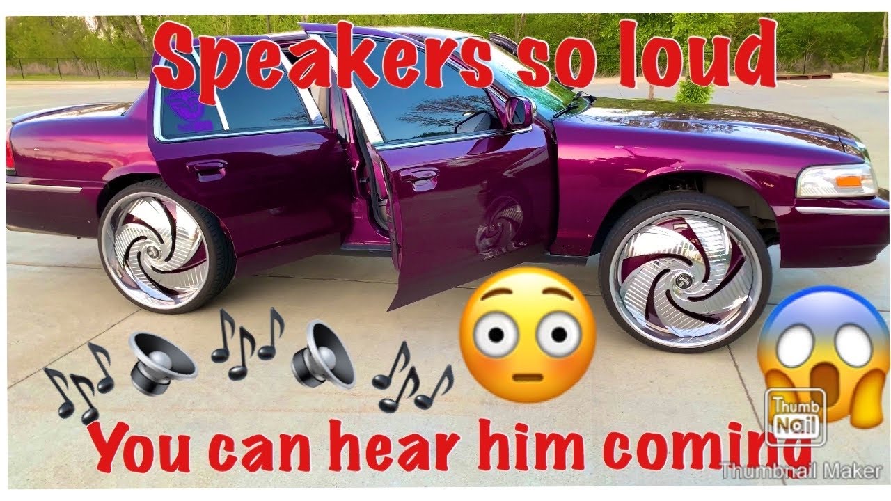 Loudest Grand Marquis in Oklahoma - Loud Car Music in Public