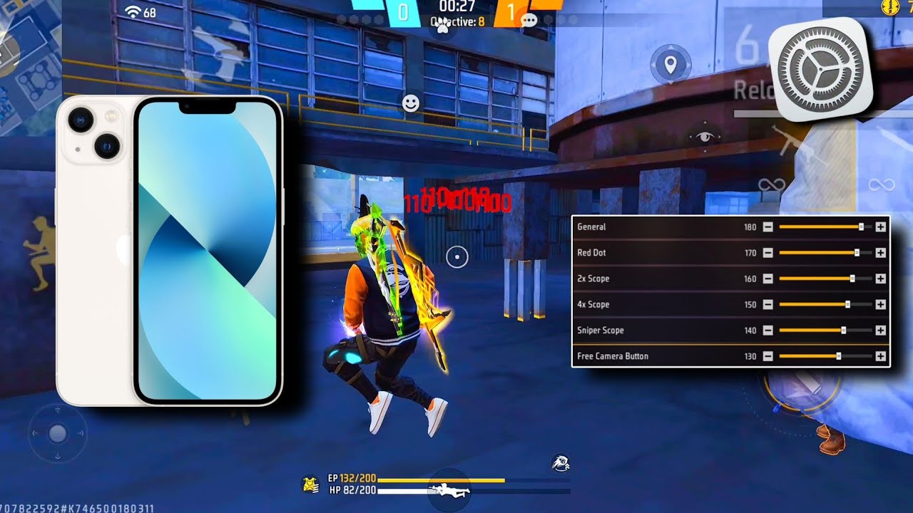 Настройки чувствительности iPhone 13 в Free Fire 2026 ⚙️ | Настройки для хедшотов в Free Fire на ...