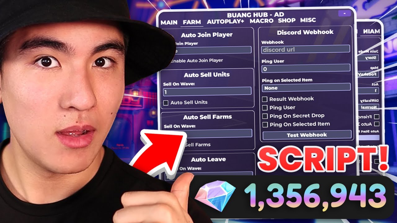 Anime&nbsp;Defenders&nbsp;Script&nbsp;GUI Buang Hub Gem & RR Method With Autofarm, Teleports & MORE (2026)