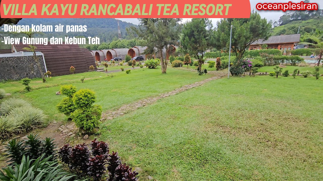 VILLA DENGAN KOLAM AIR HANGAT DI BANDUNG II VILLA RUMAH KAYU RANCABALI TEA RESORT