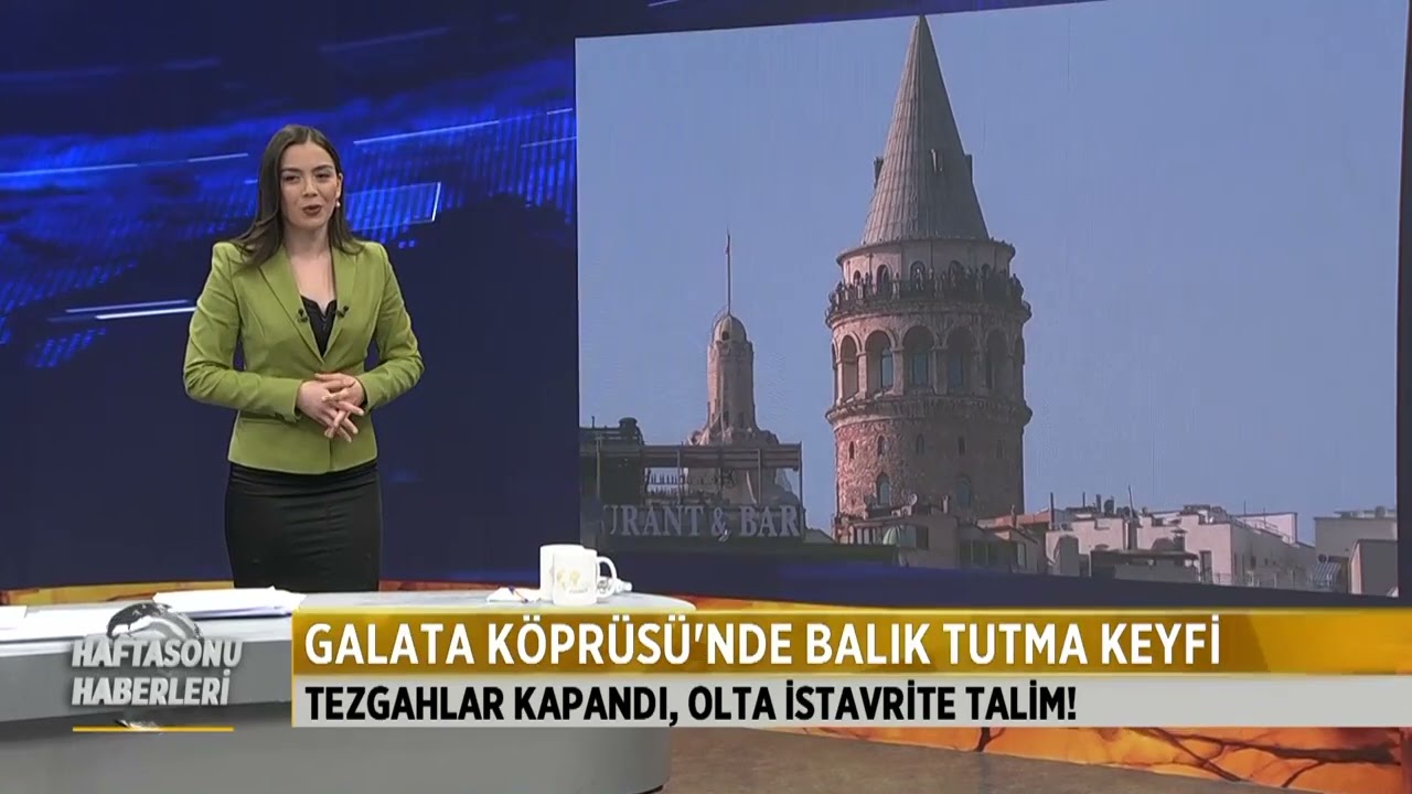 Galata Köprüsü'nde Balık Tutma Keyfi