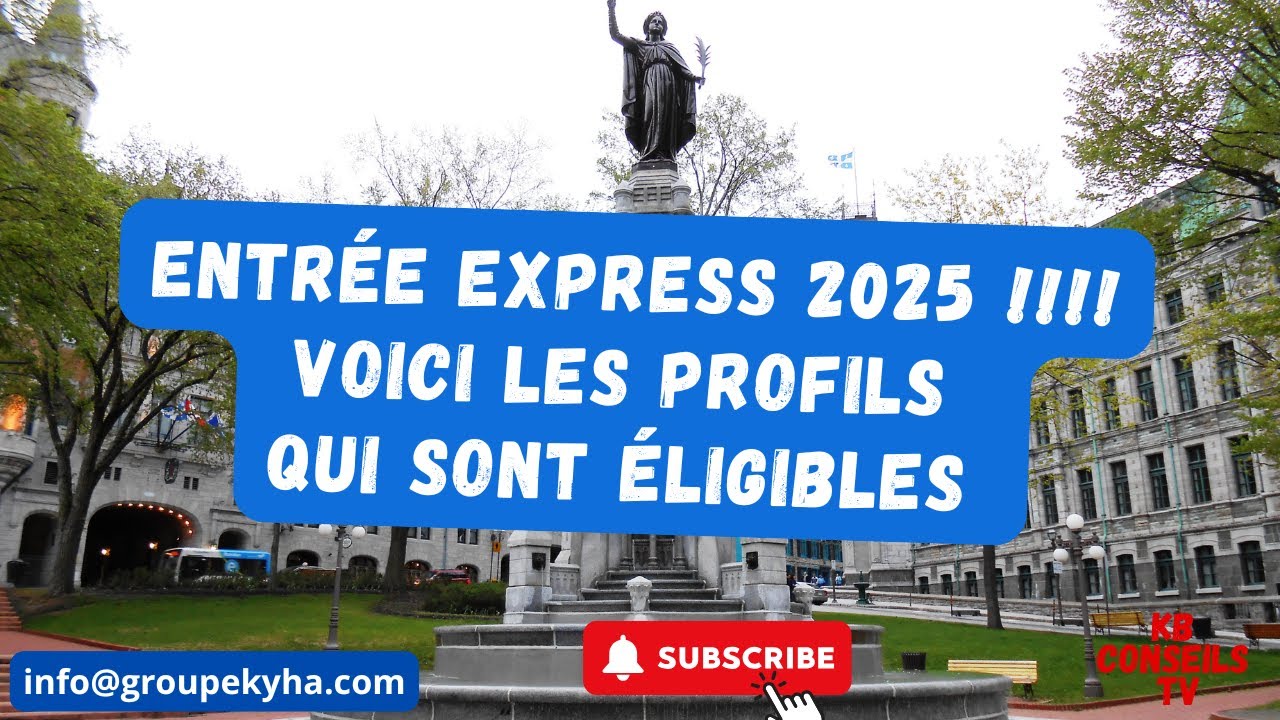 Entr&eacute;e express 2025 !!!! voici les profils qui sont &eacute;ligibles #immigrationcanada #canada