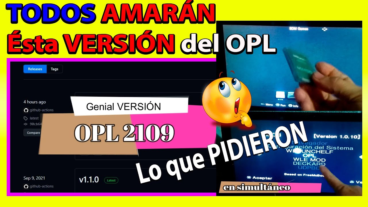 💥SUPER ACTUALIZACION DEL OPL 2109 🔴Todos los dispositivos de JUEGOS en OPL en simultáneo(MX4SIO,USB)
