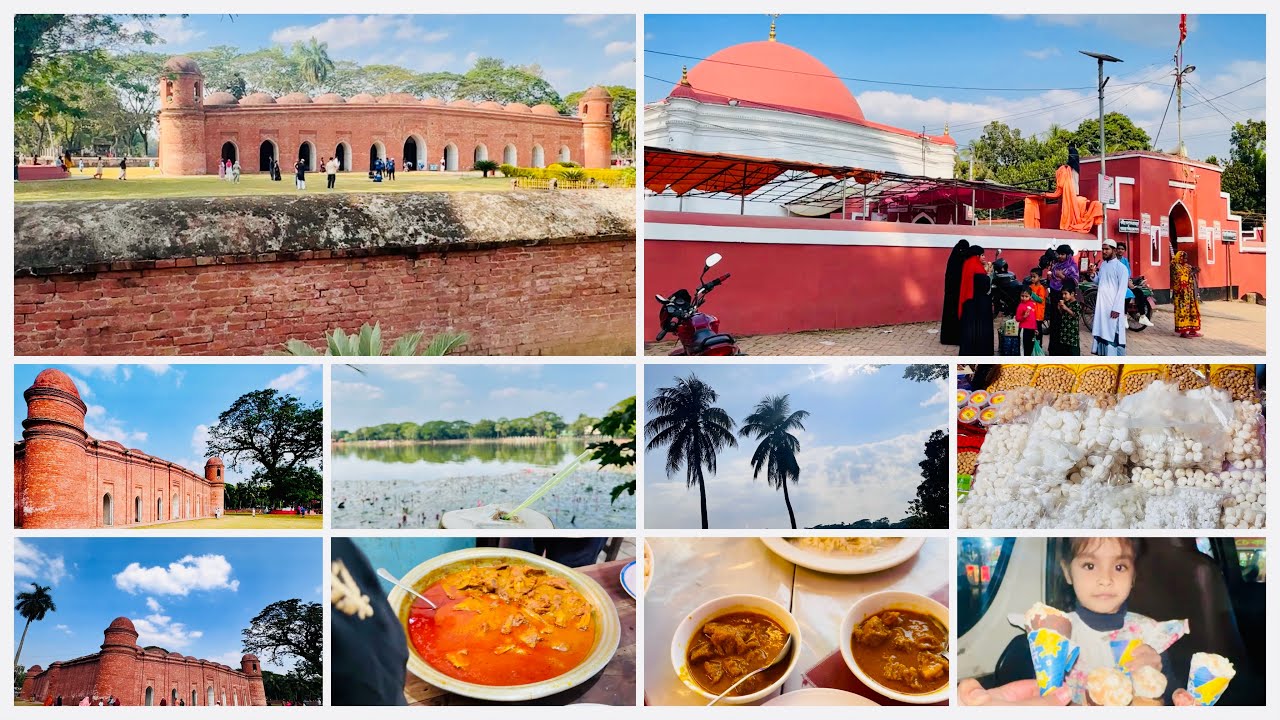 খুলনা শহর থেকে চলে গেলাম বাঘেরহাট।ষাট গম্বুজ মসজিদ থেকে শুরু করে খাঁন জাহান আলী (রহ) মাজারে গেলাম