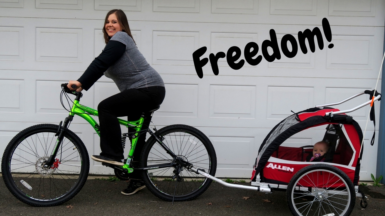 Finally Got a Bike Trailer! | Allen Sports 2 Child Bicycle Trailer and Stroller