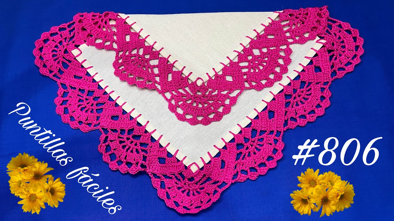 💖Puntilla Grande para Manteles o Servilletas🌸 @puntillasfaciles  806